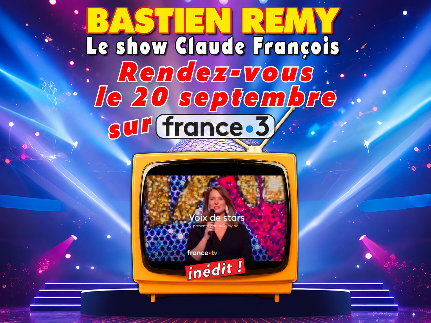 Bastien REMY dans l’émission Voix de stars sur France 3