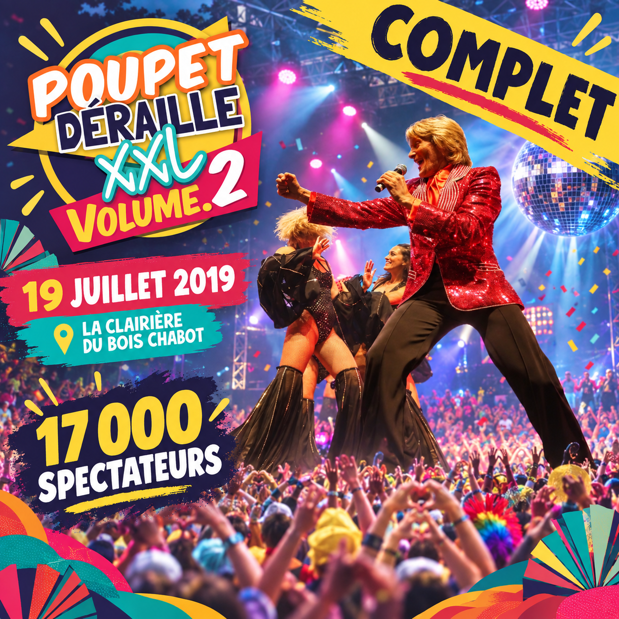 Affiche Poupet Déraille XXL, 19 juillet 2019